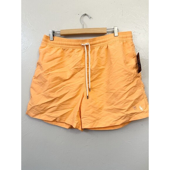 New Men's Polo Ralph Lauren Orange 5.5" Traveler Swim Trunks Board Shorts XXL - Picture 5 of 14